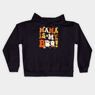 Groovy Mama Is My Boo Halloween Boys Girls Kids Youth Kids Hoodie